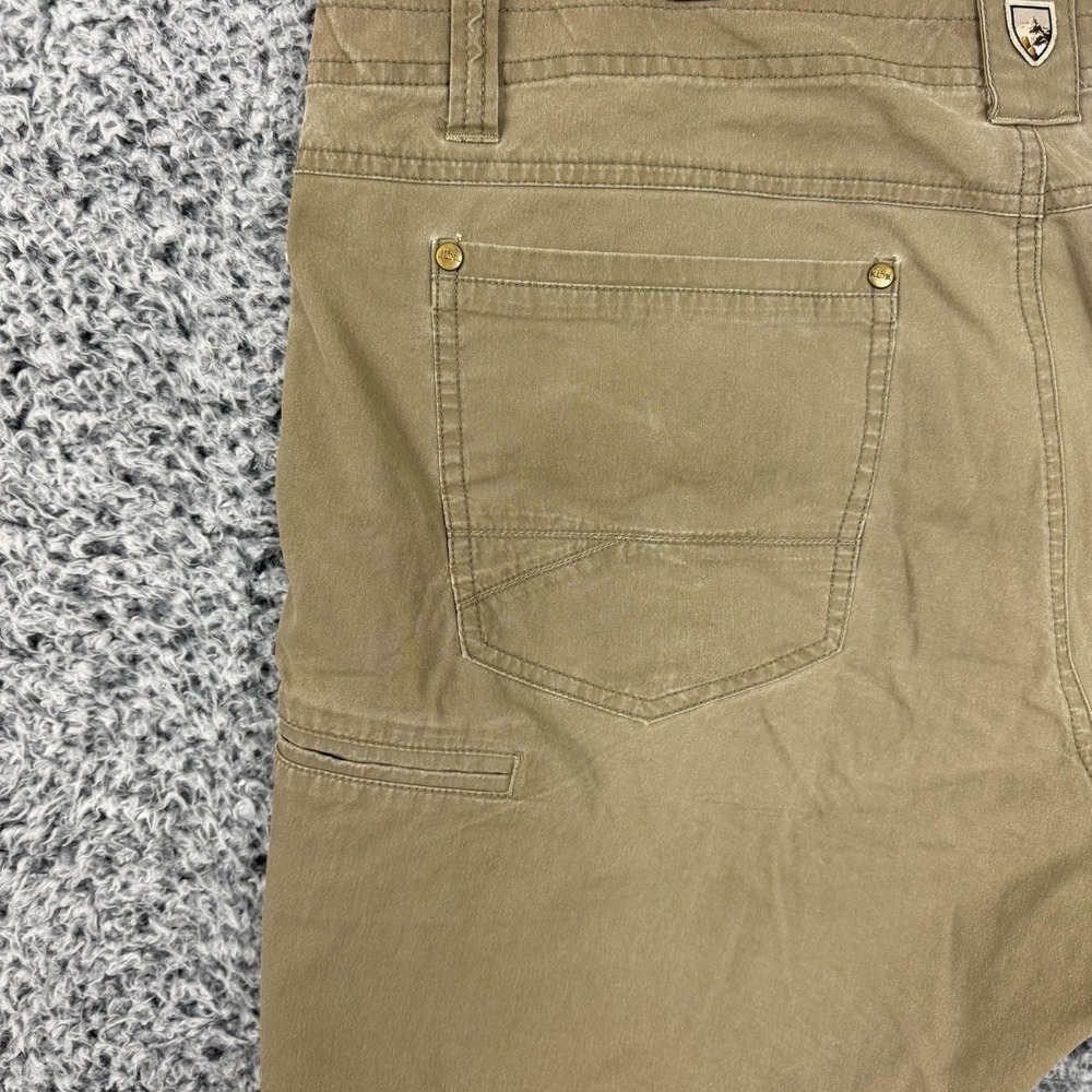 Kuhl Chino Shorts Mens 38 Beige Cotton Blend Canvas Relaxed 7" Inseam Hiking - Picture 7 of 15